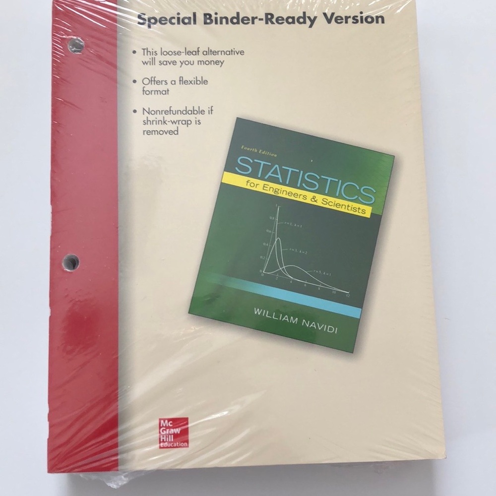 Statistics for Engineers and Scientists by Navidi, William, Brand new. 4th ed